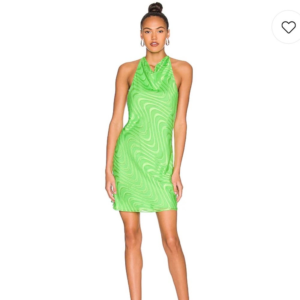 Amanda Uprichard Green Chain Dress